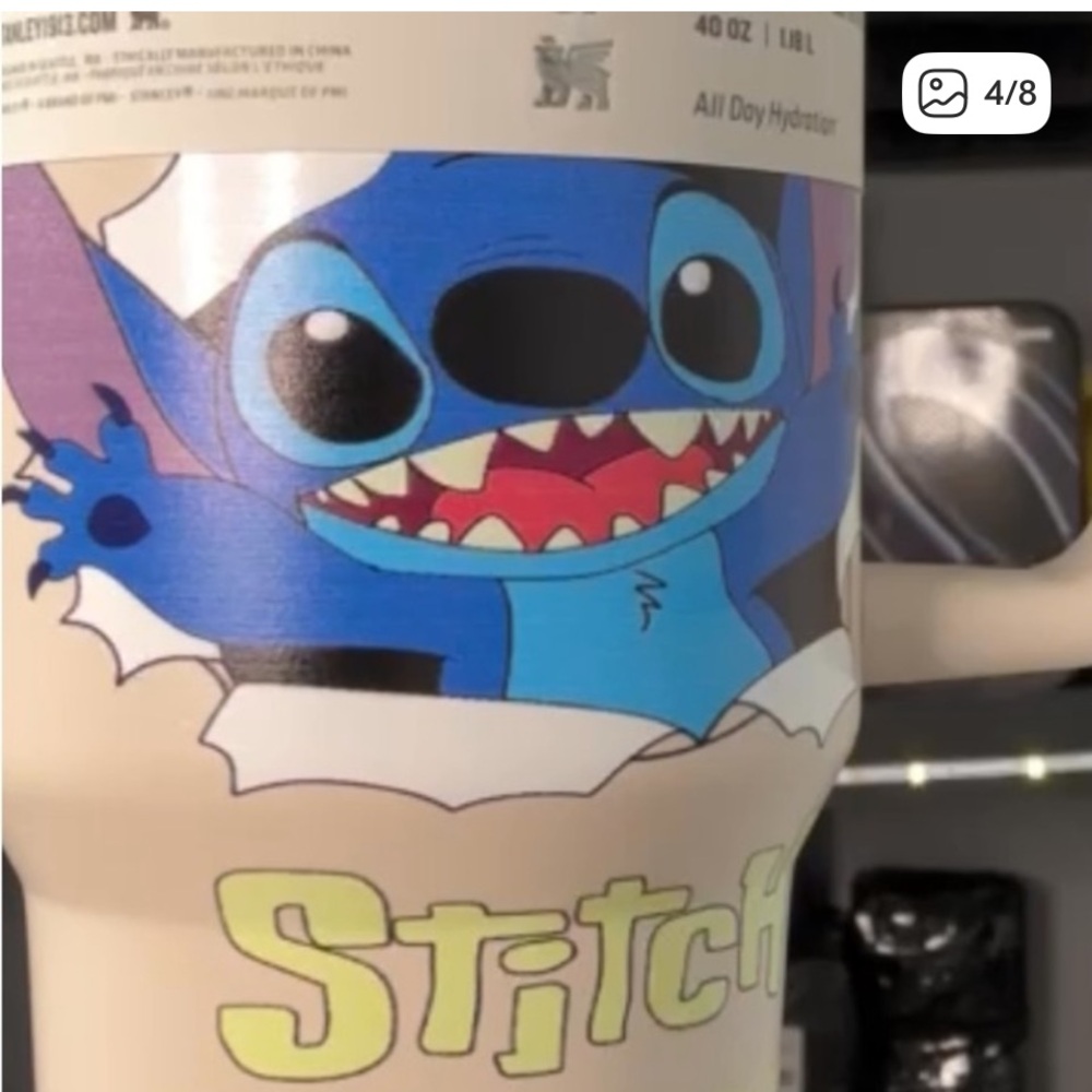 Stanley STITCH Blue and Cream Quencher Tumbler - Picture 5 of 8